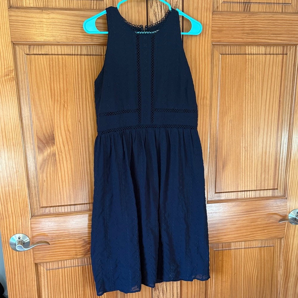 LOFT Navy Blue Sleeveless Dress